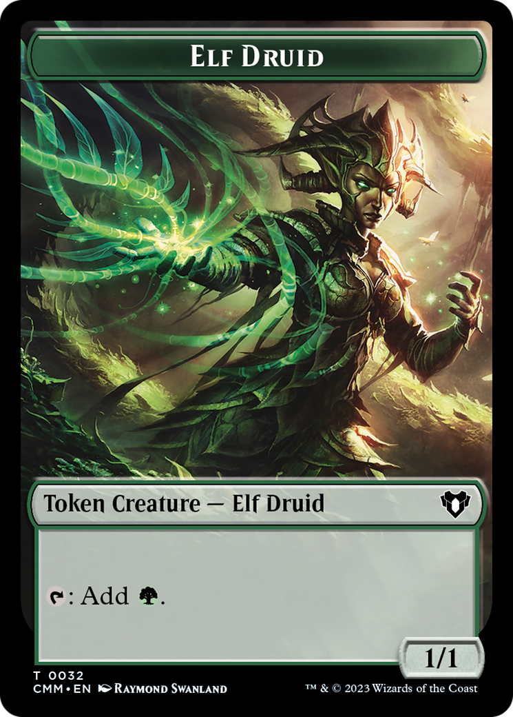 Elf Druid Token [Commander Masters Tokens] | Card Citadel