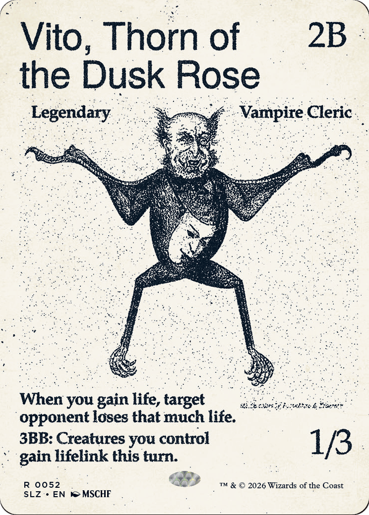 Vito, Thorn of the Dusk Rose (0052) [Secret Lair x MSCHF: The Zeta Set] | Card Citadel