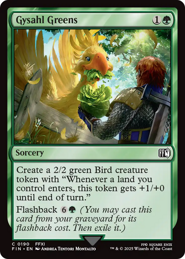 Gysahl Greens [FINAL FANTASY] | Card Citadel