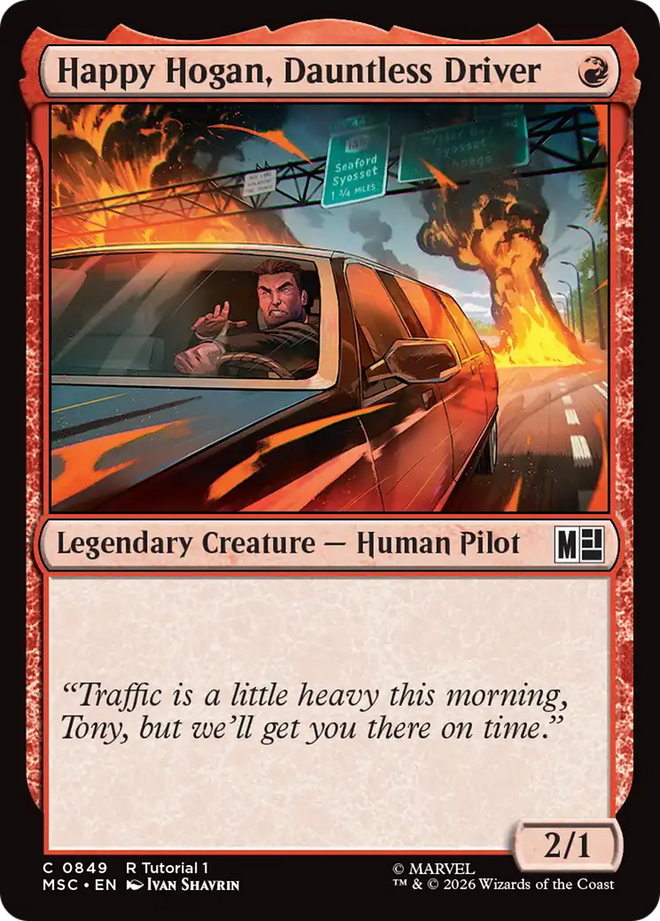 Happy Hogan, Dauntless Driver (0849) [Marvel Super Heroes Commander] | Card Citadel