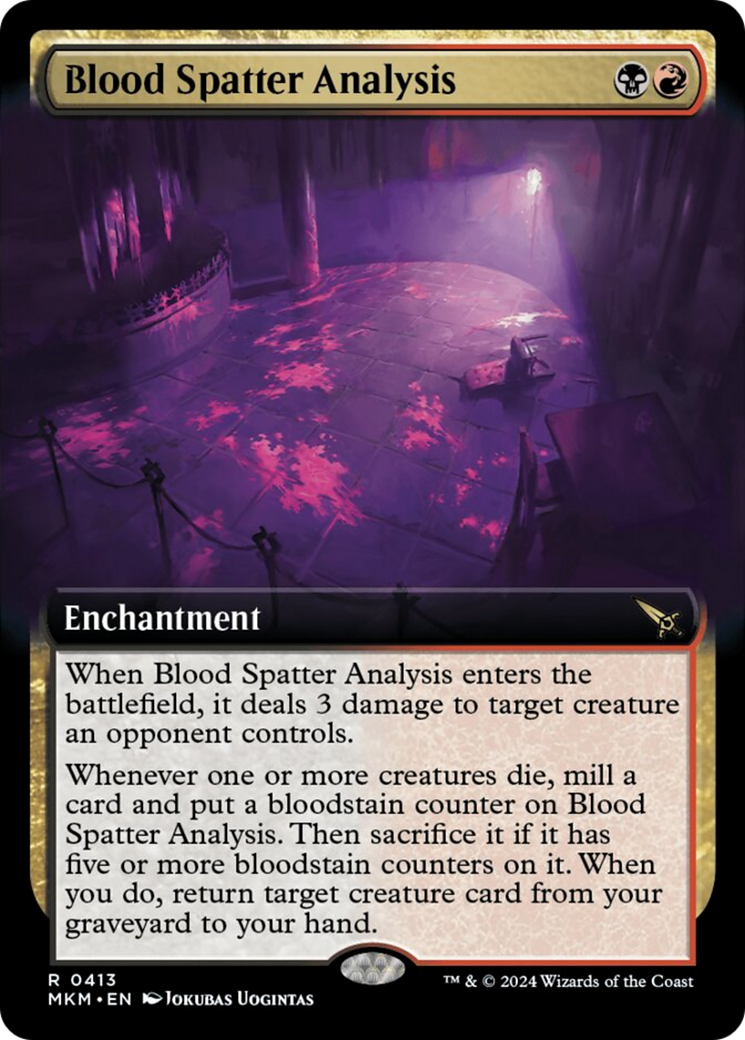 Blood Spatter Analysis (Extended Art) [Murders at Karlov Manor] | Card Citadel