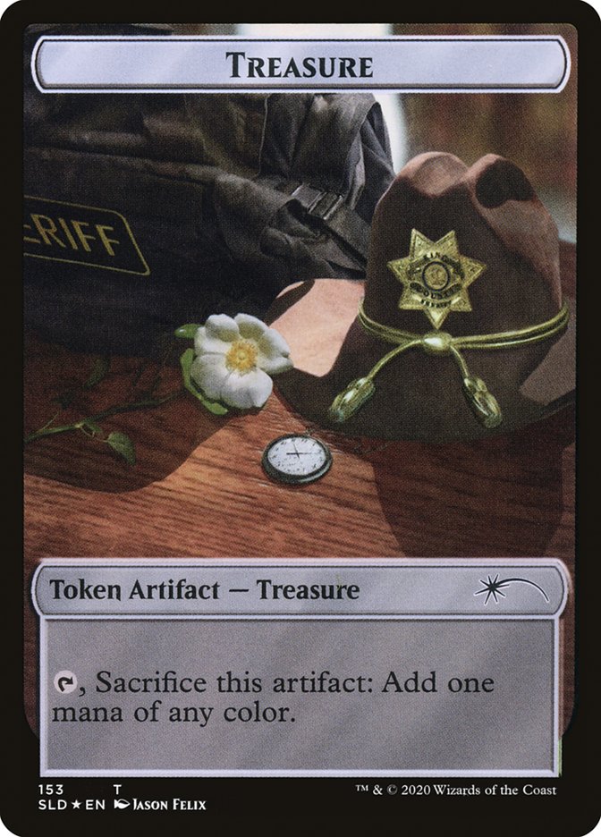 Treasure // Walker (148) Double-Sided Token [Secret Lair Drop Series] | Card Citadel
