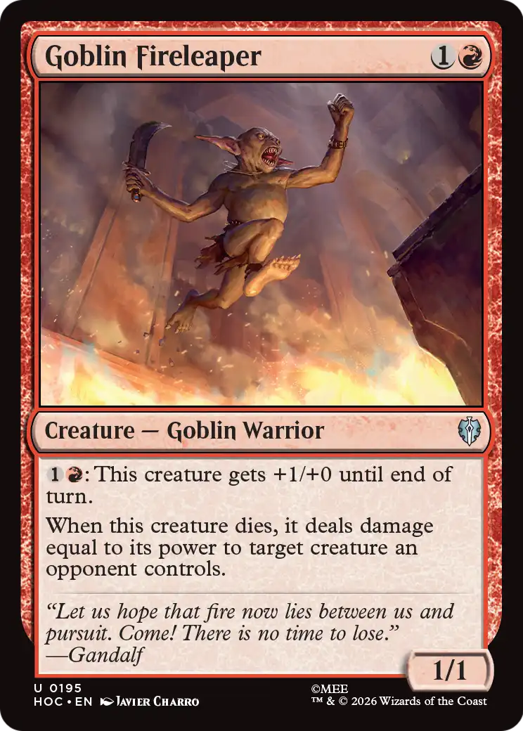 Goblin Fireleaper [The Hobbit: Eternal-Legal] | Card Citadel