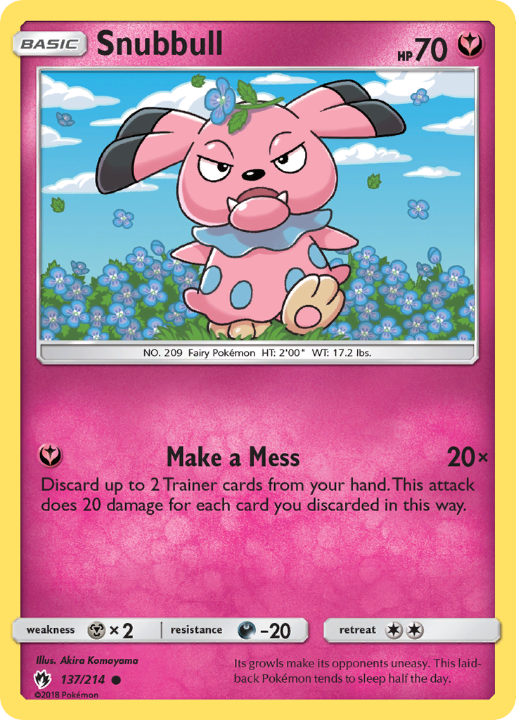 Snubbull (137/214) [Sun & Moon: Lost Thunder] | Card Citadel