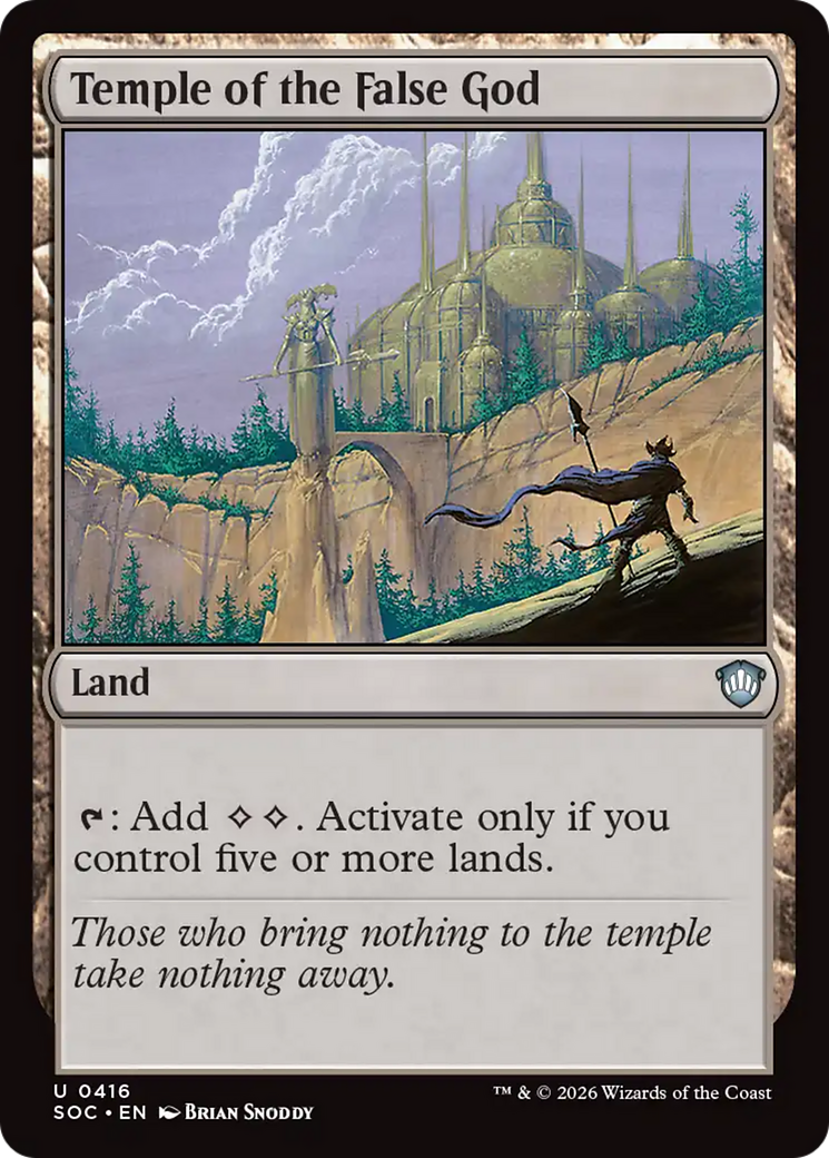 Temple of the False God [Secrets of Strixhaven Commander] | Card Citadel