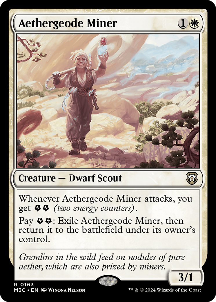 Aethergeode Miner (Ripple Foil) [Modern Horizons 3 Commander] | Card Citadel