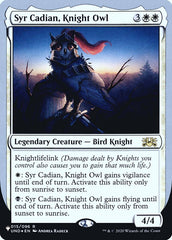 Syr Cadian, Knight Owl (Unfinity Foil Edition) [The List] | Card Citadel