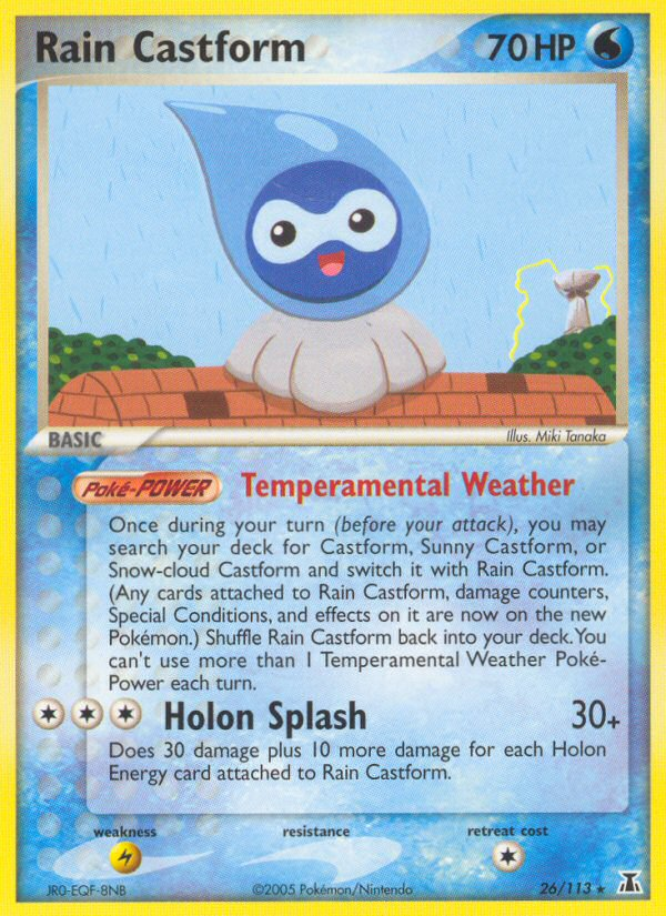 Rain Castform (26/113) [EX: Delta Species] | Card Citadel