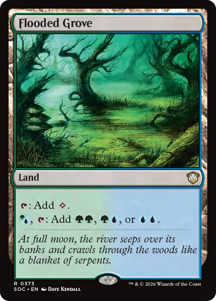 Flooded Grove [Secrets of Strixhaven Commander] | Card Citadel