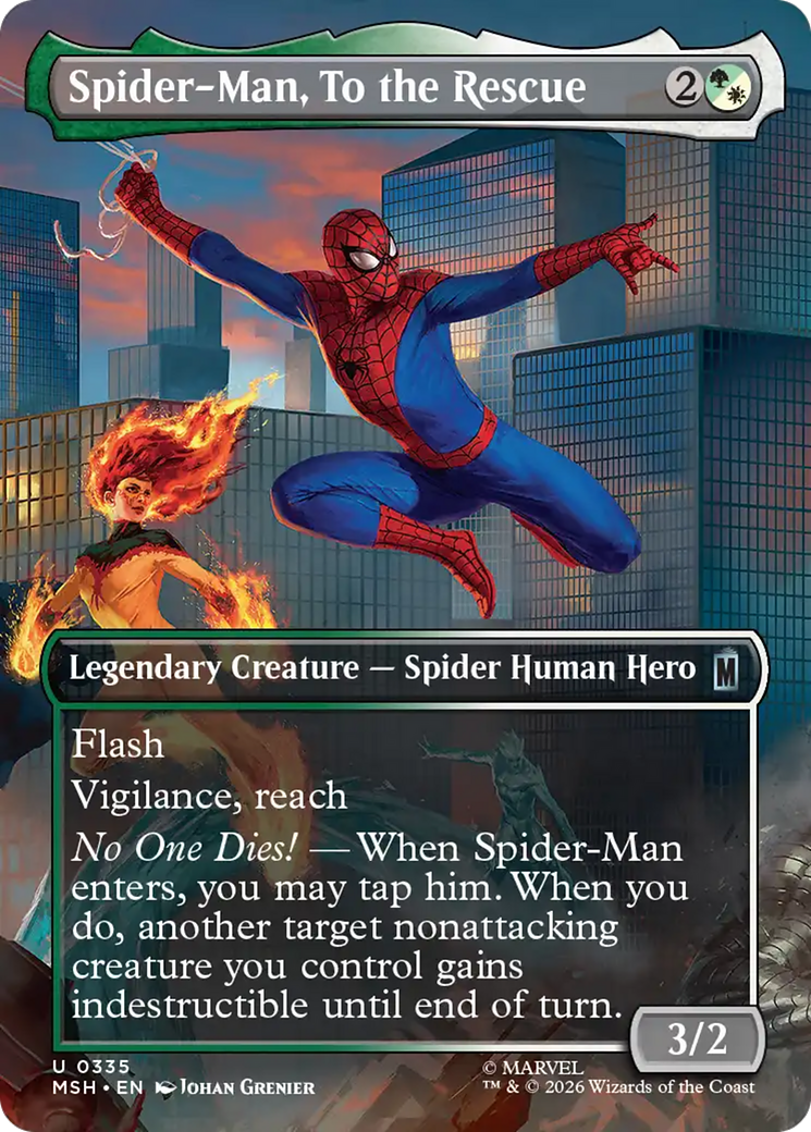 Spider-Man, To the Rescue (Borderless) [Marvel Super Heroes] | Card Citadel