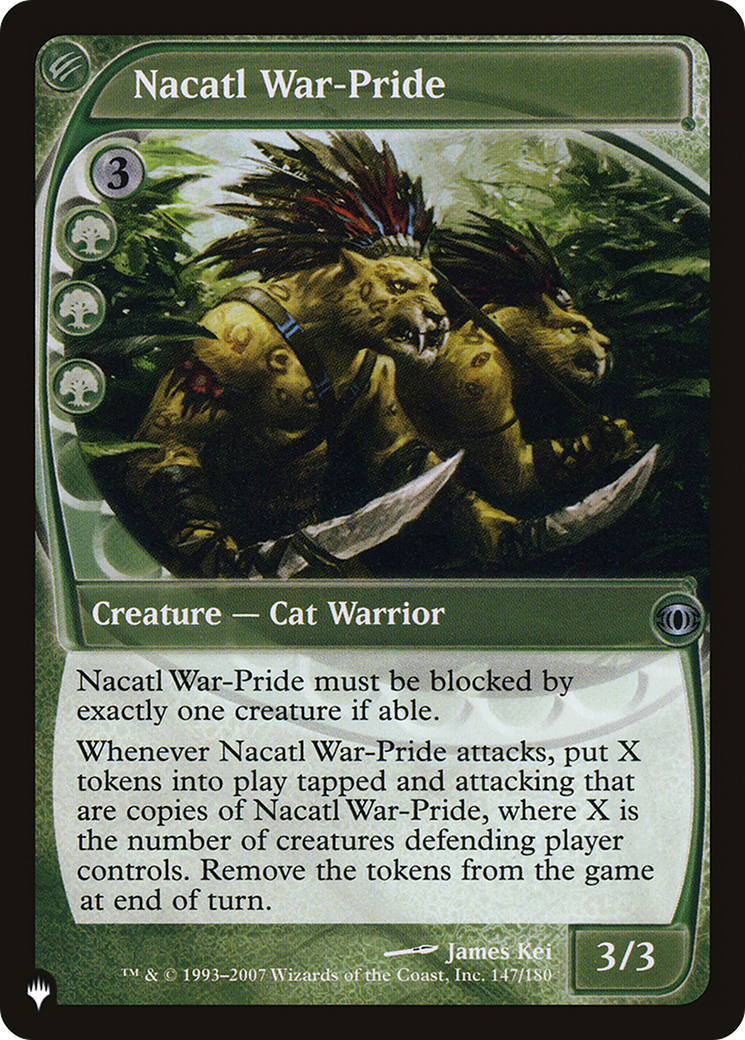 Nacatl War-Pride [The List] | Card Citadel