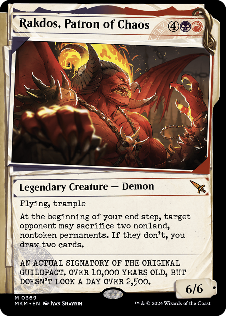 Rakdos, Patron of Chaos (Showcase) (0369) [Murders at Karlov Manor] | Card Citadel