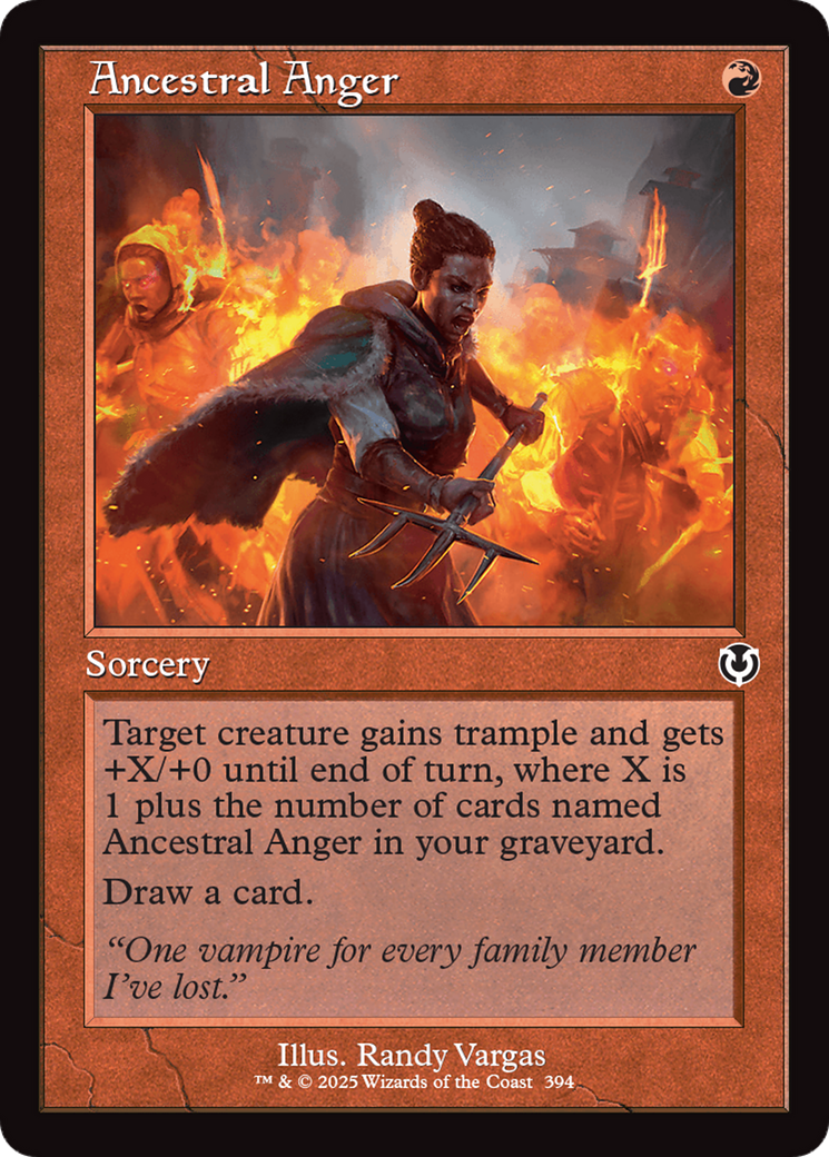 Ancestral Anger (Retro Frame) [Innistrad Remastered] | Card Citadel