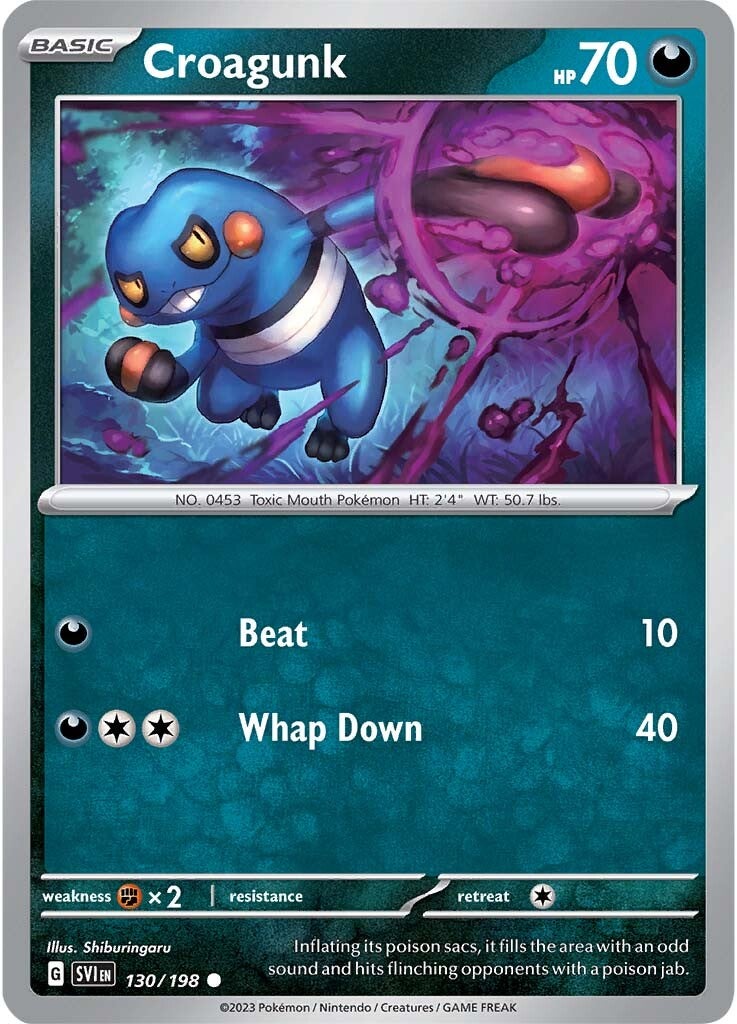 Croagunk (130/198) [Scarlet & Violet: Base Set] | Card Citadel