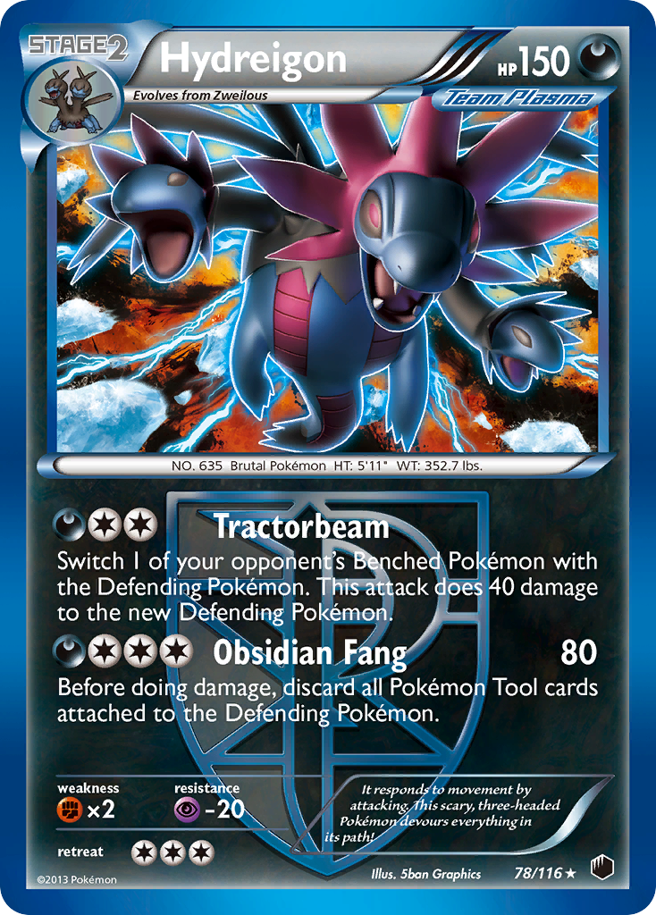 Hydreigon (78/116) [Black & White: Plasma Freeze] | Card Citadel