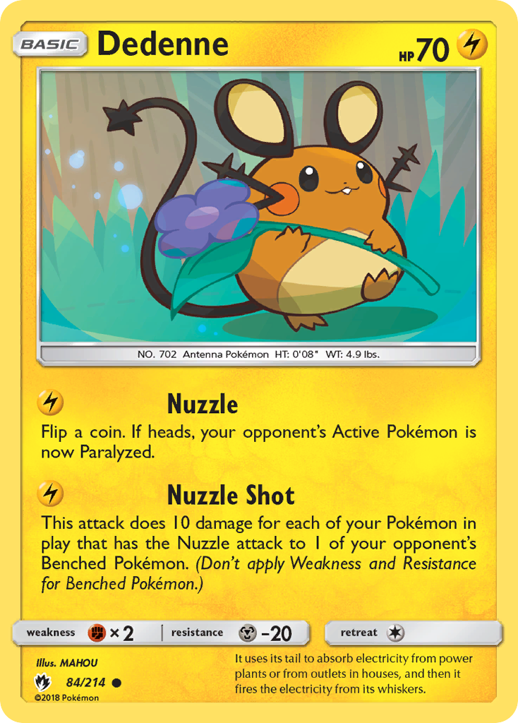 Dedenne (84/214) [Sun & Moon: Lost Thunder] | Card Citadel