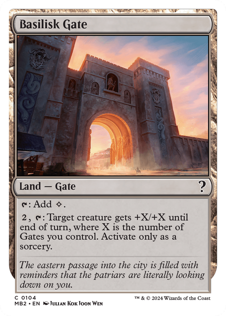 Basilisk Gate (White Border) [Mystery Booster 2] | Card Citadel