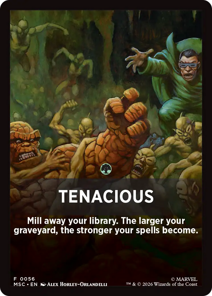 Tenacious Theme Card [Marvel Super Heroes Commander] | Card Citadel