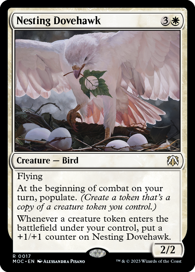 Nesting Dovehawk [March of the Machine Commander] | Card Citadel