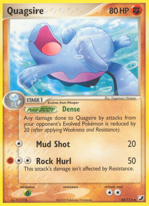 Quagsire (44/115) [EX: Unseen Forces] | Card Citadel