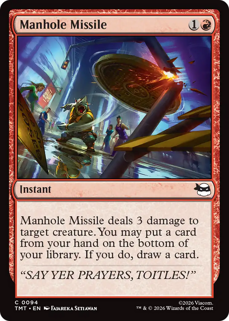 Manhole Missile [Teenage Mutant Ninja Turtles] | Card Citadel