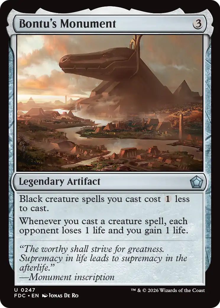 Bontu's Monument [Foundations Commander] | Card Citadel