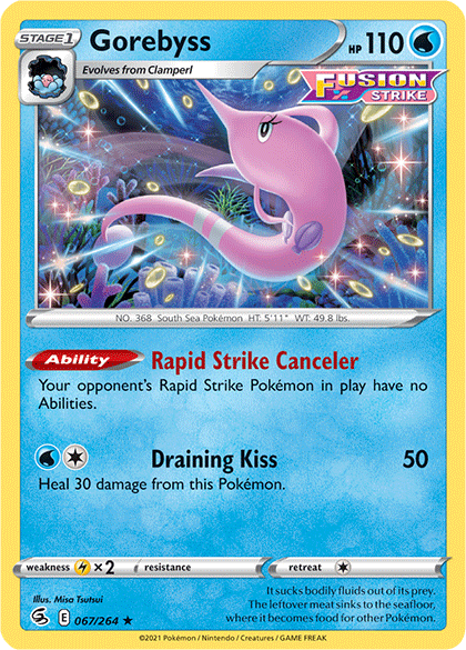Gorebyss (067/264) [Sword & Shield: Fusion Strike] | Card Citadel