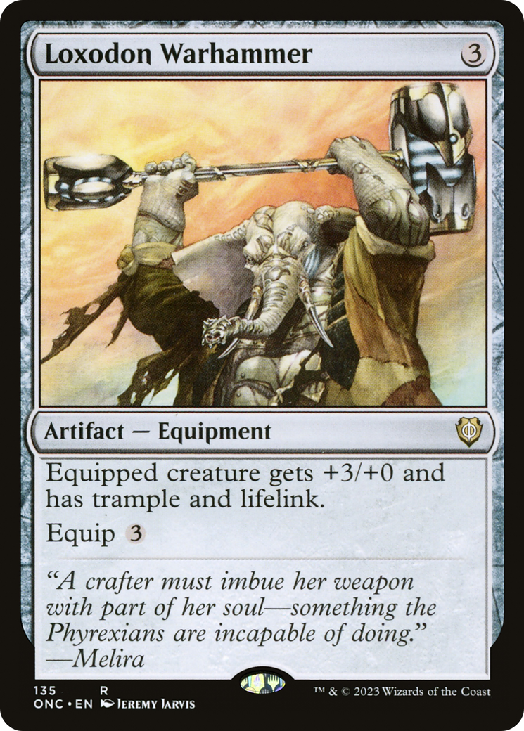 Loxodon Warhammer [Phyrexia: All Will Be One Commander] | Card Citadel