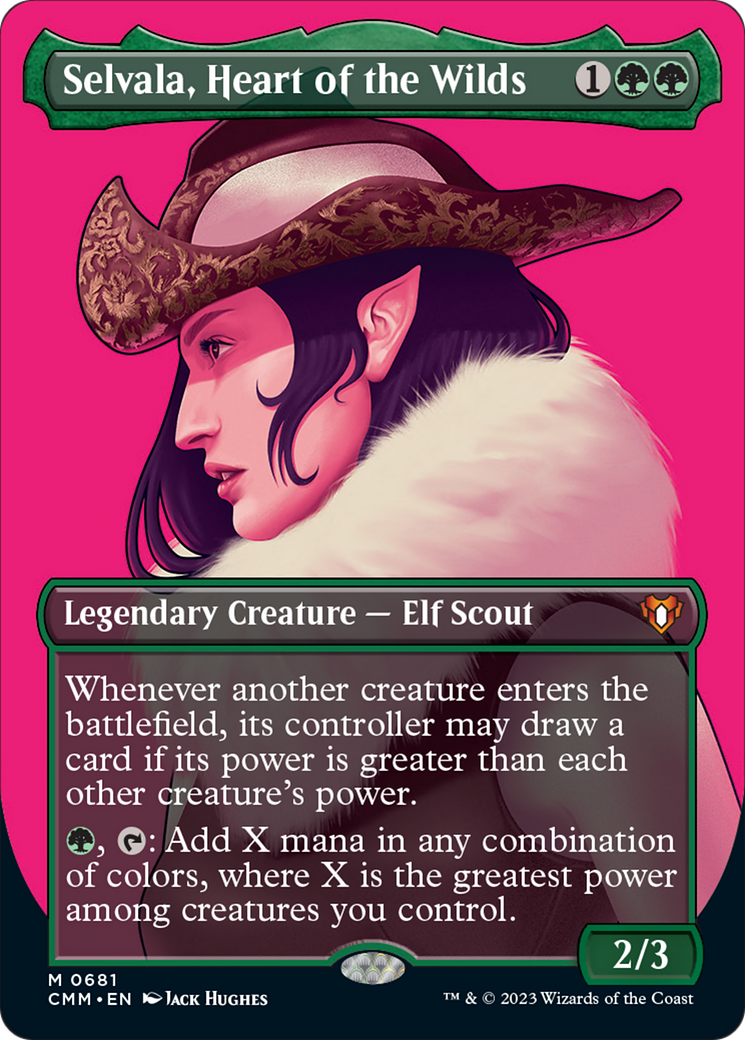 Selvala, Heart of the Wilds (Borderless Profile) [Commander Masters] | Card Citadel