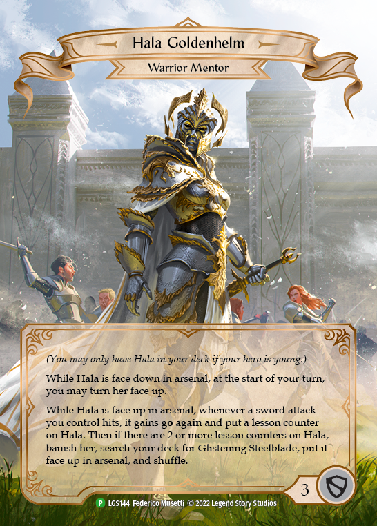 Hala Goldenhelm [LGS144] (Promo)  Rainbow Foil | Card Citadel