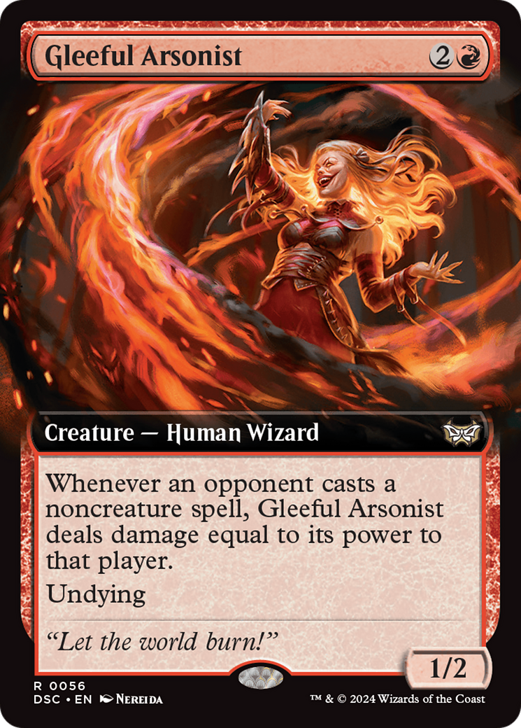 Gleeful Arsonist (Extended Art) [Duskmourn: House of Horror Commander] | Card Citadel