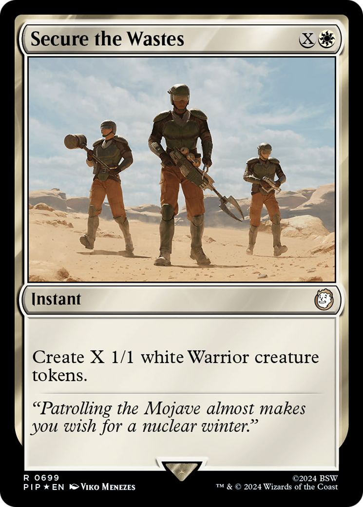 Secure the Wastes (Surge Foil) [Fallout] | Card Citadel