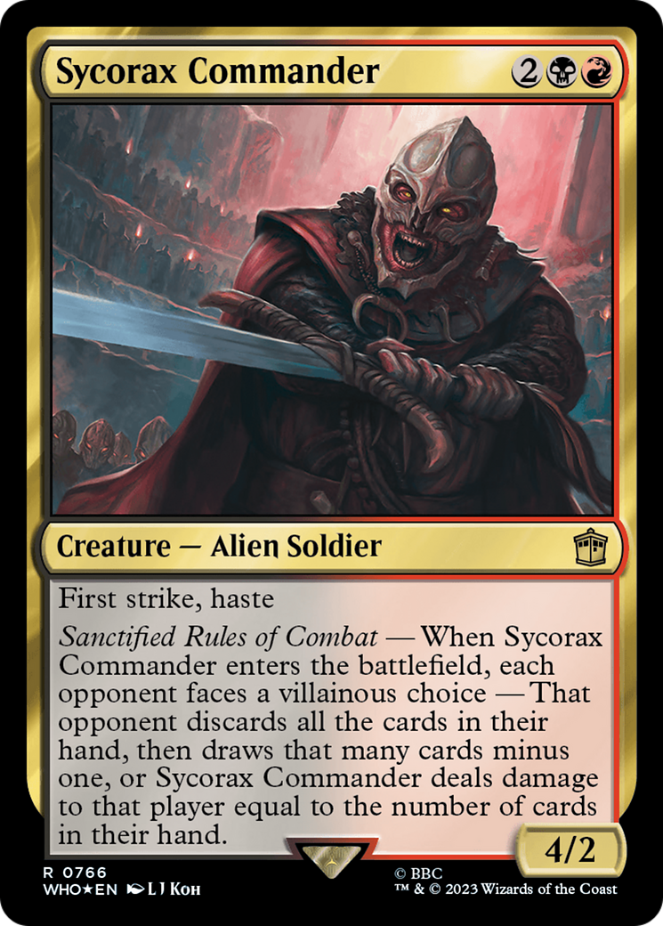 Sycorax Commander (Surge Foil) [Doctor Who] | Card Citadel