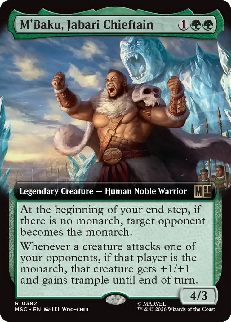 M'Baku, Jabari Chieftain (Extended Art) [Marvel Super Heroes Commander] | Card Citadel