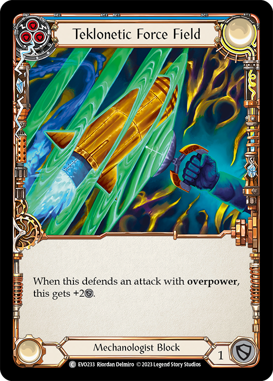 Teklonetic Force Field (Blue) [EVO233] (Bright Lights) | Card Citadel