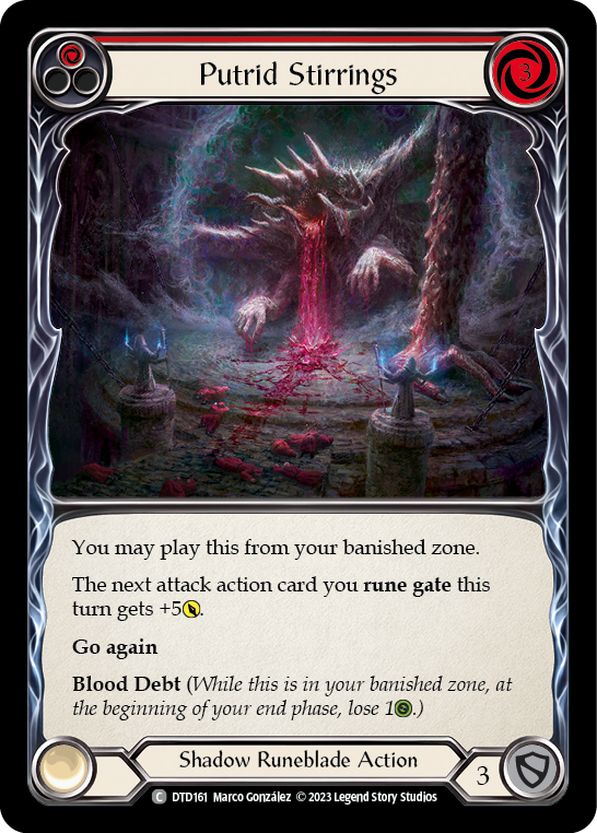 Putrid Stirrings (Red) [DTD161] (Dusk Till Dawn)  Rainbow Foil | Card Citadel