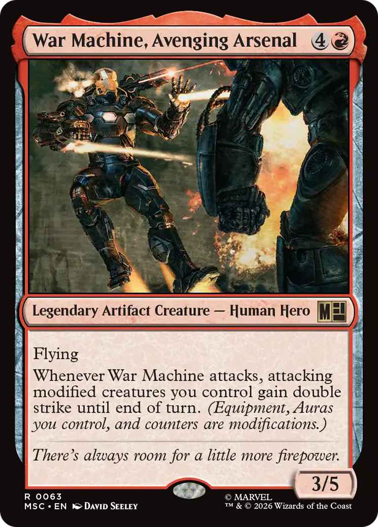 War Machine, Avenging Arsenal [Marvel Super Heroes Commander] | Card Citadel