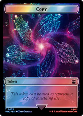 Copy // Beast Double-Sided Token (Surge Foil) [Doctor Who Tokens] | Card Citadel