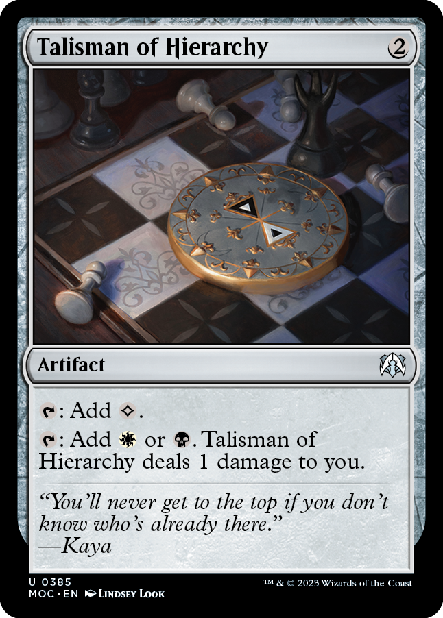 Talisman of Hierarchy [March of the Machine Commander] | Card Citadel