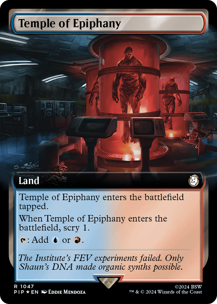 Temple of Epiphany (Extended Art) (Surge Foil) [Fallout] | Card Citadel
