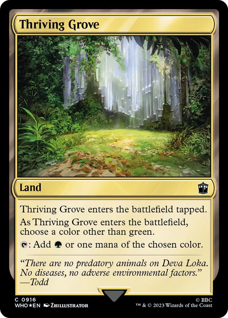 Thriving Grove (Surge Foil) [Doctor Who] | Card Citadel