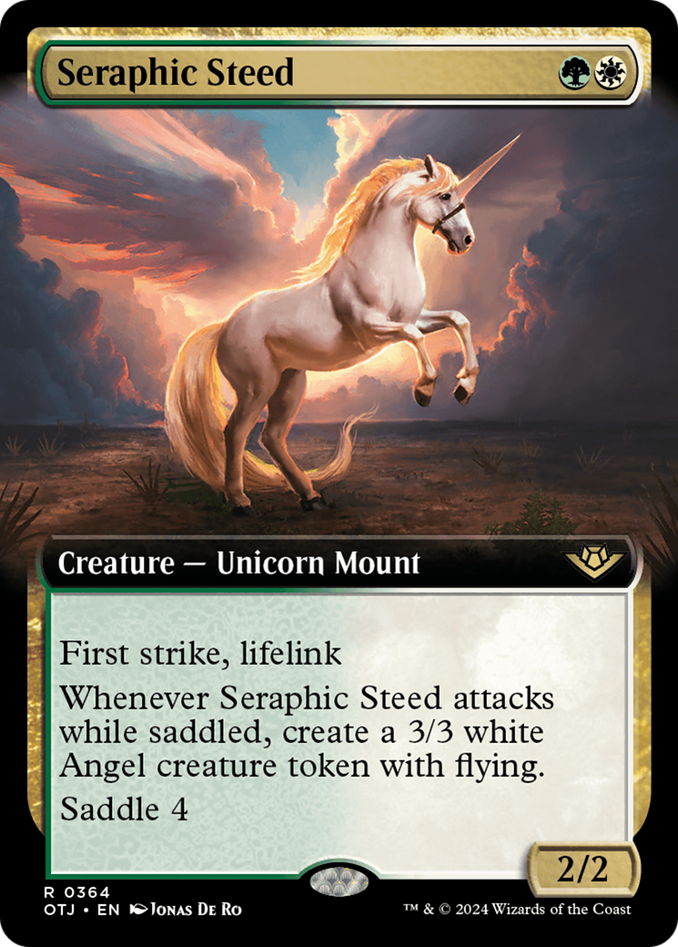 Seraphic Steed (Extended Art) [Outlaws of Thunder Junction] | Card Citadel