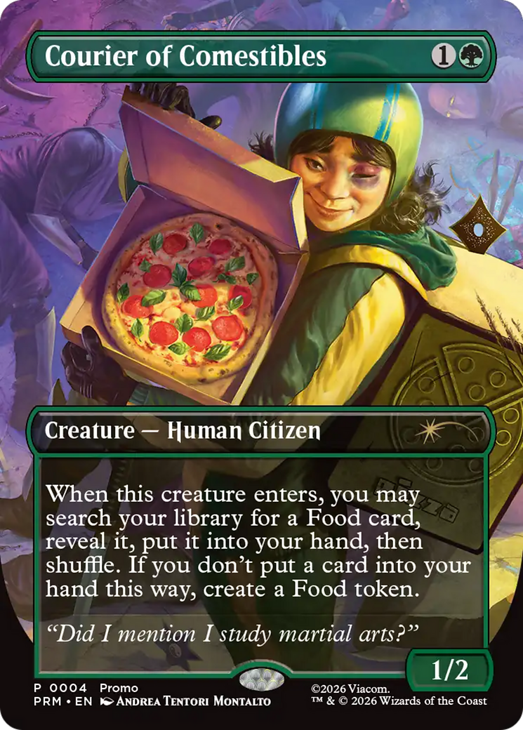 Courier of Comestibles (Borderless) [Wizards Play Network 2026] | Card Citadel