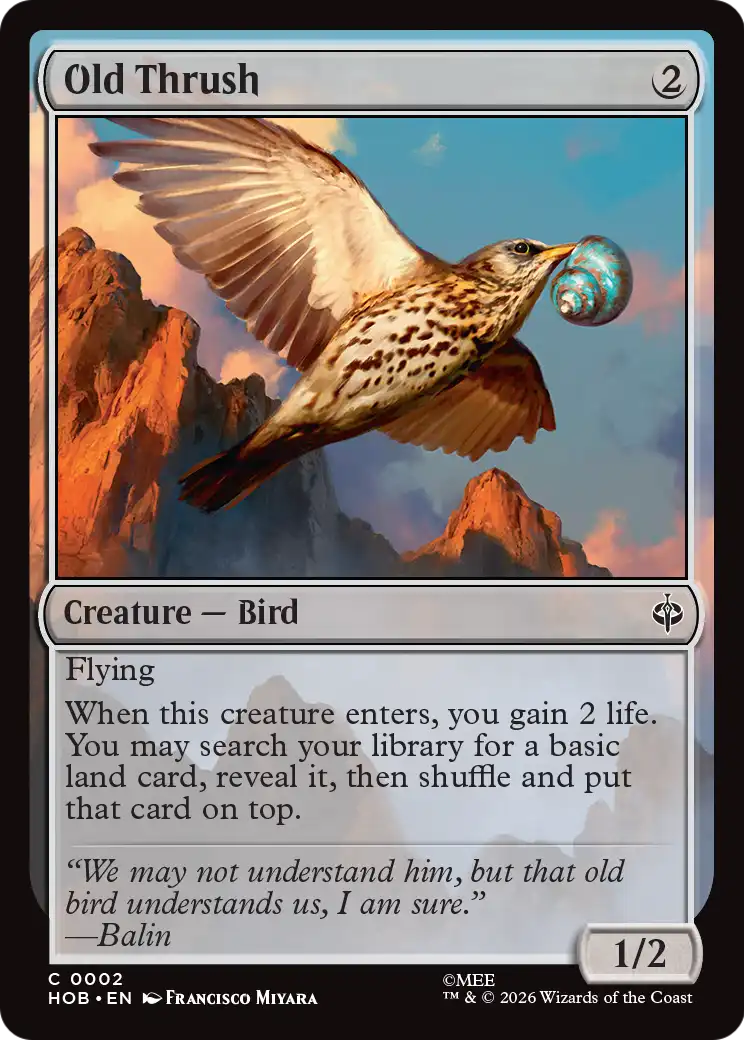 Old Thrush [The Hobbit] | Card Citadel