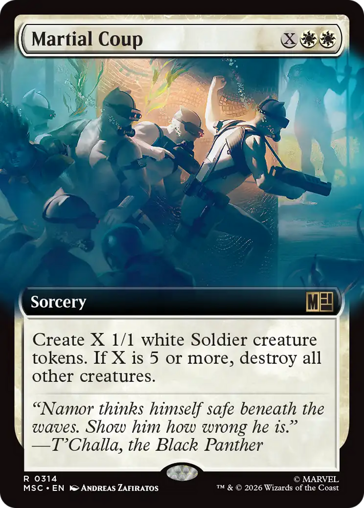 Martial Coup (Extended Art) [Marvel Super Heroes Commander] | Card Citadel