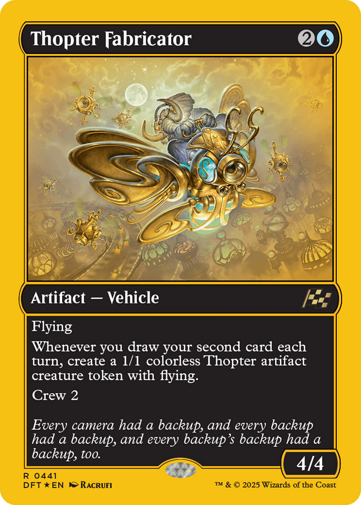 Thopter Fabricator (First-Place Foil) [Aetherdrift] | Card Citadel