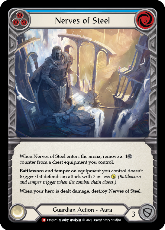 Nerves of Steel [EVR023] (Everfest)  1st Edition Rainbow Foil | Card Citadel