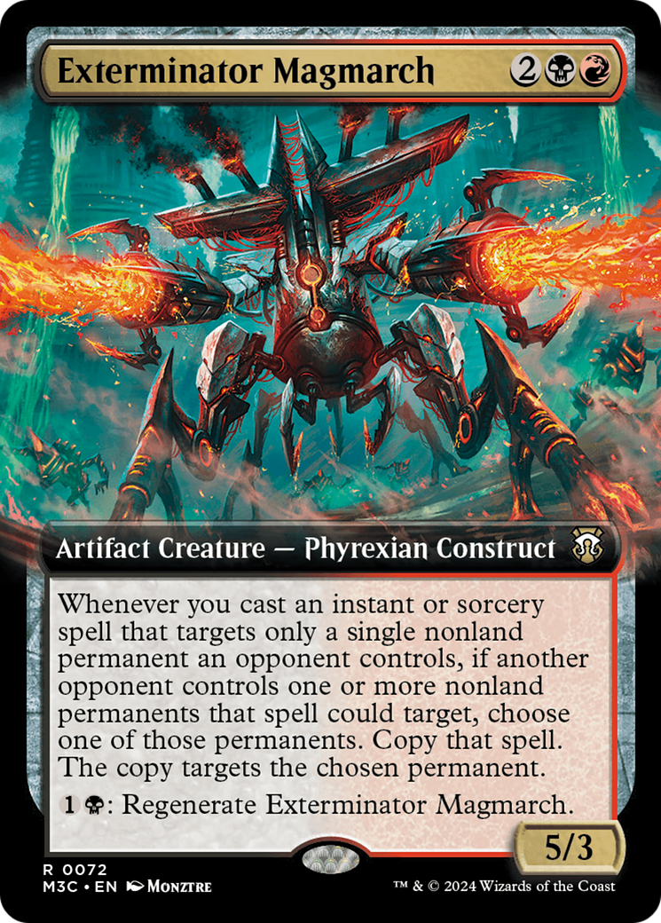 Exterminator Magmarch (Extended Art) (Ripple Foil) [Modern Horizons 3 Commander] | Card Citadel