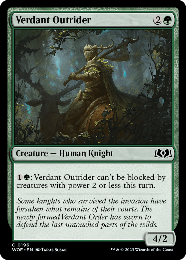 Verdant Outrider [Wilds of Eldraine] | Card Citadel