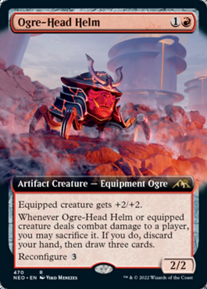 Ogre-Head Helm (Extended Art) [Kamigawa: Neon Dynasty] | Card Citadel